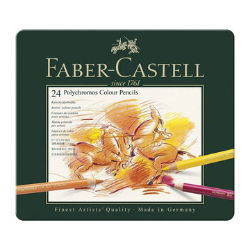 Faber-Castell Polychromos Color Pencil Set - Pack of 24