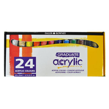 Daler-Rowney Graduate Acrylic Colour Set 24 x 22 ml