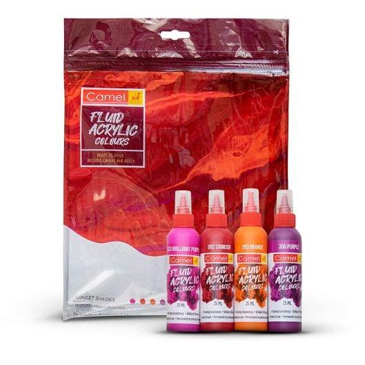 Camel Fluid Acrylic Kit - Sunset Series - Artoodlesstore