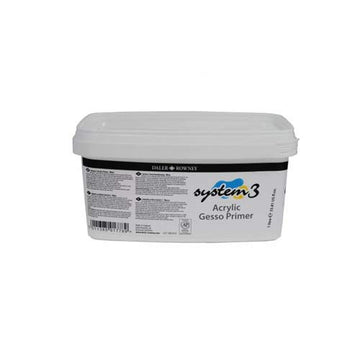 Daler & Rowney System 3 Acrylic Gesso Primer 1 Litre