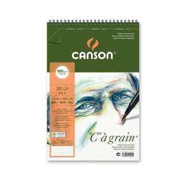 Canson C a' Grain 180 GSM A4+ Album of 30 Fine Grain Sheets - Artoodlesstore