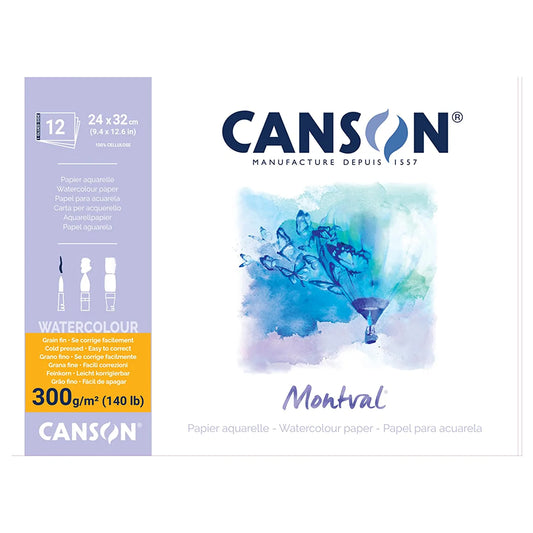 Canson Aquarellblock Montval Drawing Paper - 24cm x 32cm