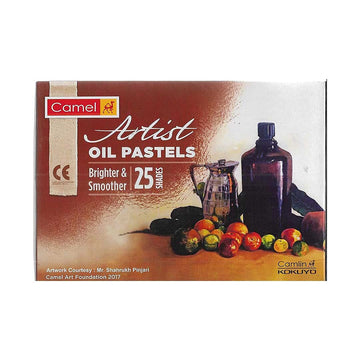 Camlin Kokuyo Artist Oil Pastels 25 Shades (Multicolor)