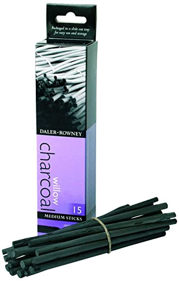 Daler & Rowney Willow Charcoal Medium 15 Sticks