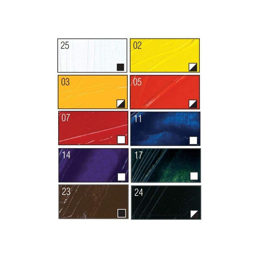 Pebeo Studio Fine XL Oil - Set of 10 Colours in 20ml tubes