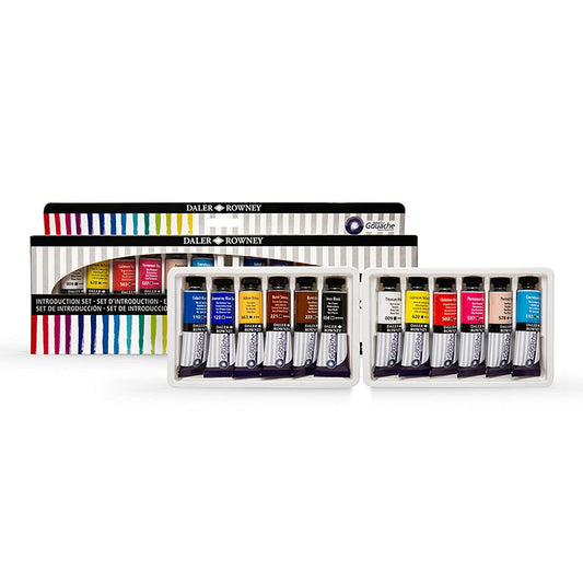 Daler-Rowney Aquafine Gouache Opaque Watercolour Set (12 x 15ml Tubes)