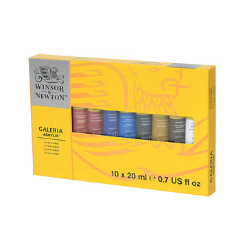 Winsor & Newton Galeria Acrylic 10 x 20ml Tube Paint Set