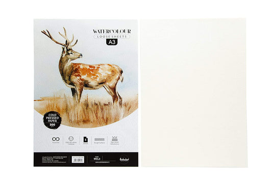 Scholar Watercolour Cold Pressed Loose Sheets (300 GSM) (A3)