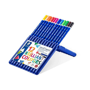 Staedtler 156SB12 Ergosoft Watercolor Pencil in Staedtler Box - Set of 12 Colors