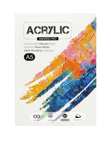 Scholar A5 ACRYLIC PAINTING PAD - 360 GSM (ACR2)