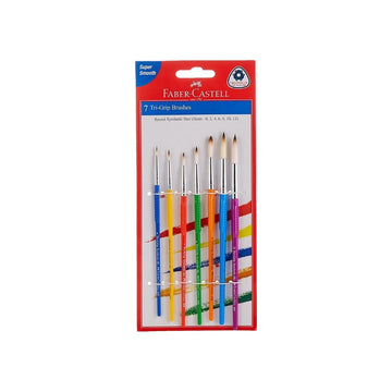 Faber Castell Pony Hair Round Assorted Paint Brush, Set of 7