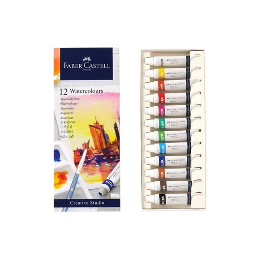 Faber-Castell Creative Studio Watercolours, 9 ml, Set of 12