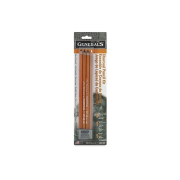 General Pencil "The Original" Charcoal Pencil Kit - Art Set Of 5 Pieces