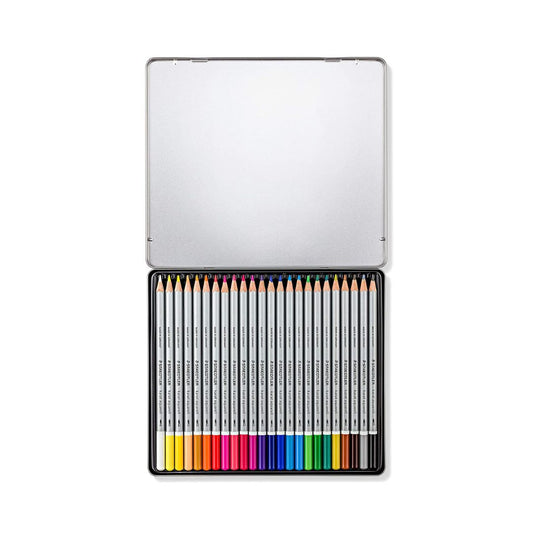 Staedtler Karat Aquarell Premium Watercolor Pencils, Set of 24 Shades