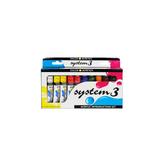 Daler Rowney System 3 Introduction Sets -Set of 10 X 22 ml