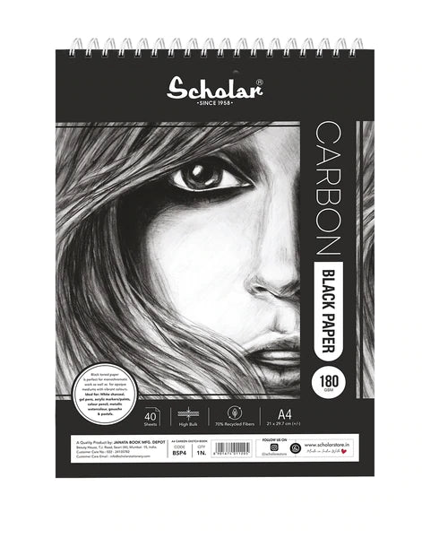 Scholar A4 CARBON SKETCH PAD (BSP4)