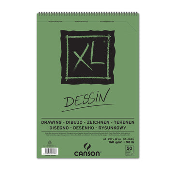 Canson XL Drawing Albums - spiralbound on short side 160 GSM 29.7x42cm 1 pc