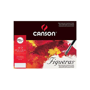 Canson Fine Arts Folder 24 x 32 cm Canvas Grain 290 GSM Figueras Drawing Paper (6 Sheets) - Artoodlesstore