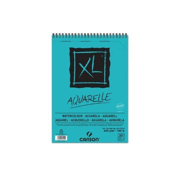 Canson XL Aquarelle - 30 Sheets - 300gsm - A4 Size - Artoodlesstore