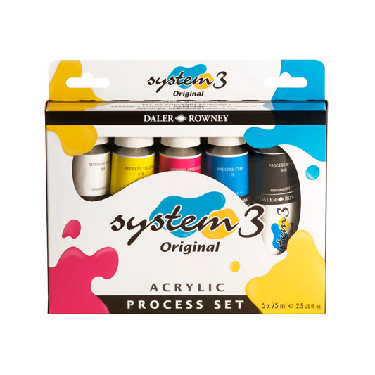 Daler-Rowney System3 Acrylic Process Set 5x75ml