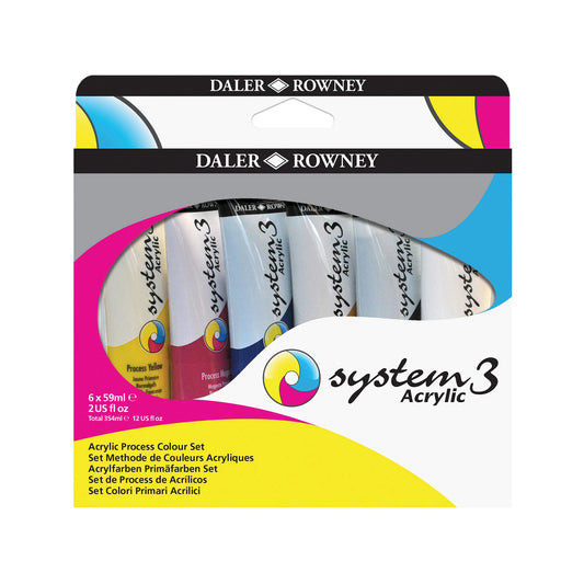 Daler-Rowney System3 Process Set 6x59ml