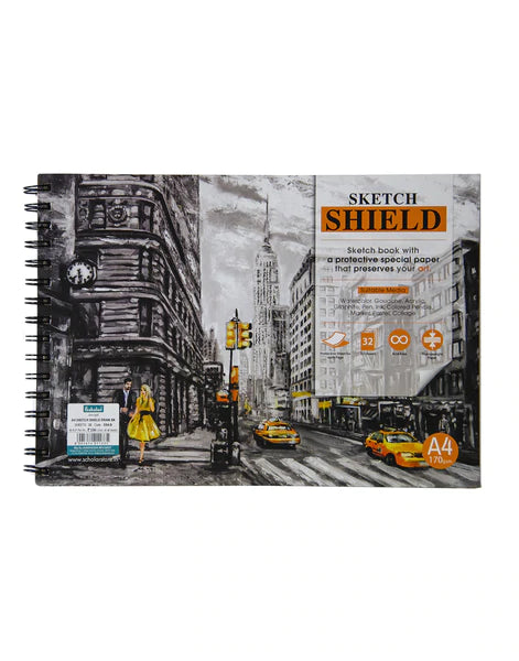 Scholar Sketch Shield Drawing Pad (170 GSM) (A4)