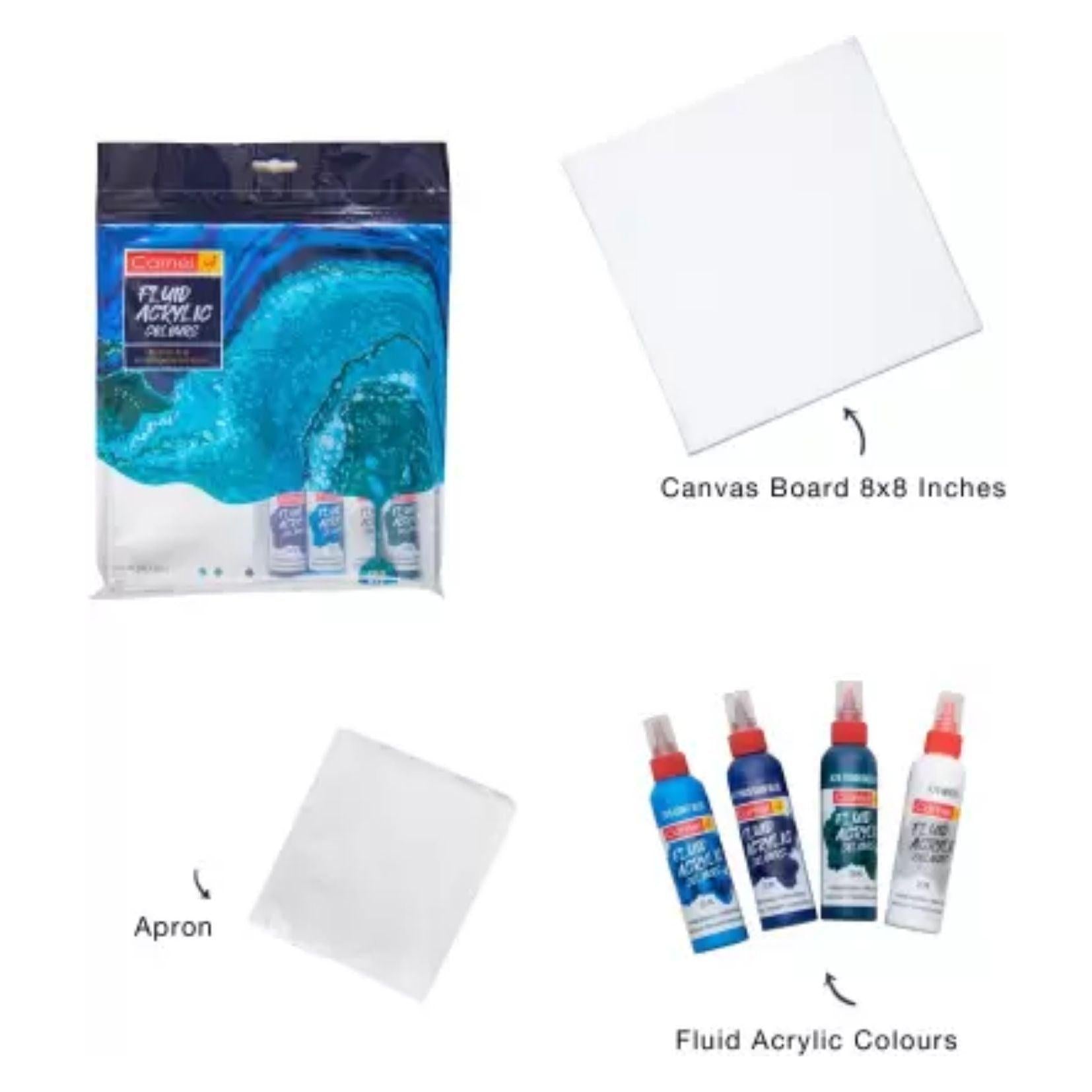 Camel Fluid Acrylic Kit - Aqua Series - Artoodlesstore