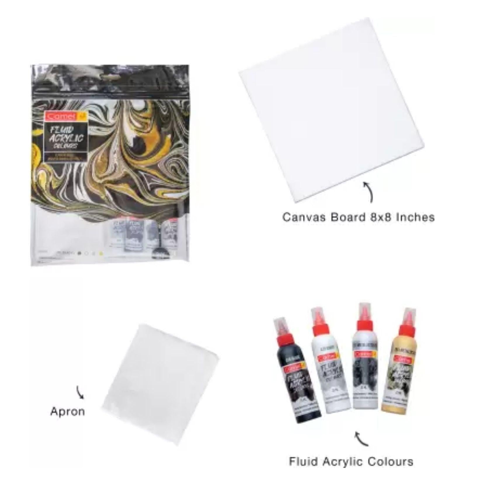 Camel Fluid Acrylic Kit - Monochrome Series - Artoodlesstore