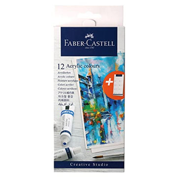 Faber-Castell Student Acrylic Colour (Pack of 12) - Artoodlesstore