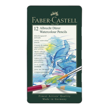 Faber-Castell Albrecht Dürer watercolour pencil, tin of 12 - Artoodlesstore