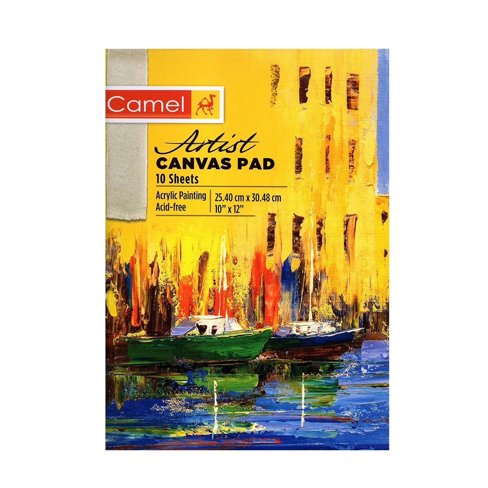 Camel Artist Canvas PAD 25cm x 30cm (10" x 12") - Artoodlesstore