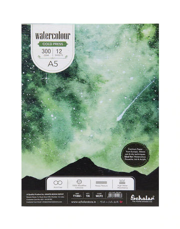 A5 WATERCOLOUR PAD - GLUED (WCP2)