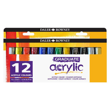 Daler Rowney Graduate Acrylic Set 22Ml (Pack of 12)